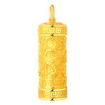 999 Pure Gold Mahasthamaprapta Guardian Pendant - Horse Zodiac Birth Buddha